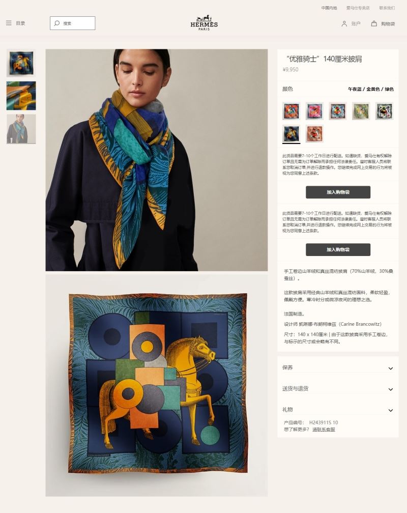 Hermes Scarf